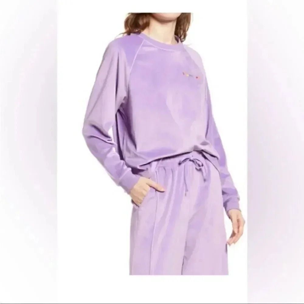 Nordstrom BP PURPLE HYACINTH LOVE Be Proud  Inclusive Pride Velour S